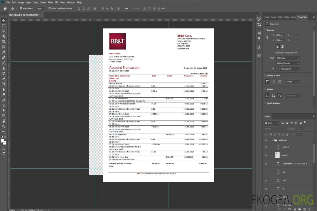 Modèle de relevé bancaire USA BB&T Corp. facile à remplir au format de fichier .xls et .pdf template Modèle de relevé bancaire USA BB&T Corp. facile à remplir au format de fichier .xls et .pdf template